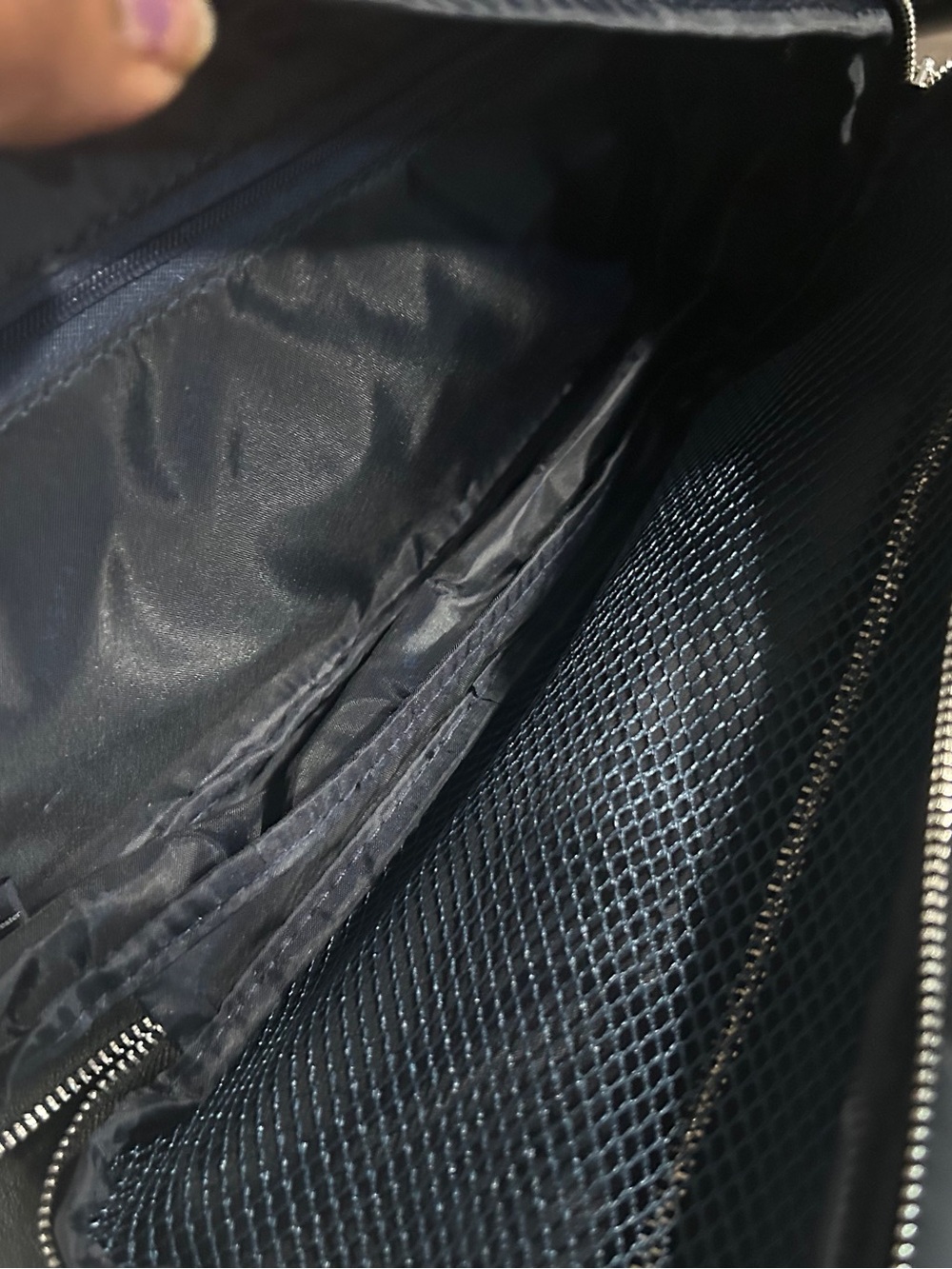 Versace Parfums Navy Toiletry Bag with Zip - Picture 7 of 10